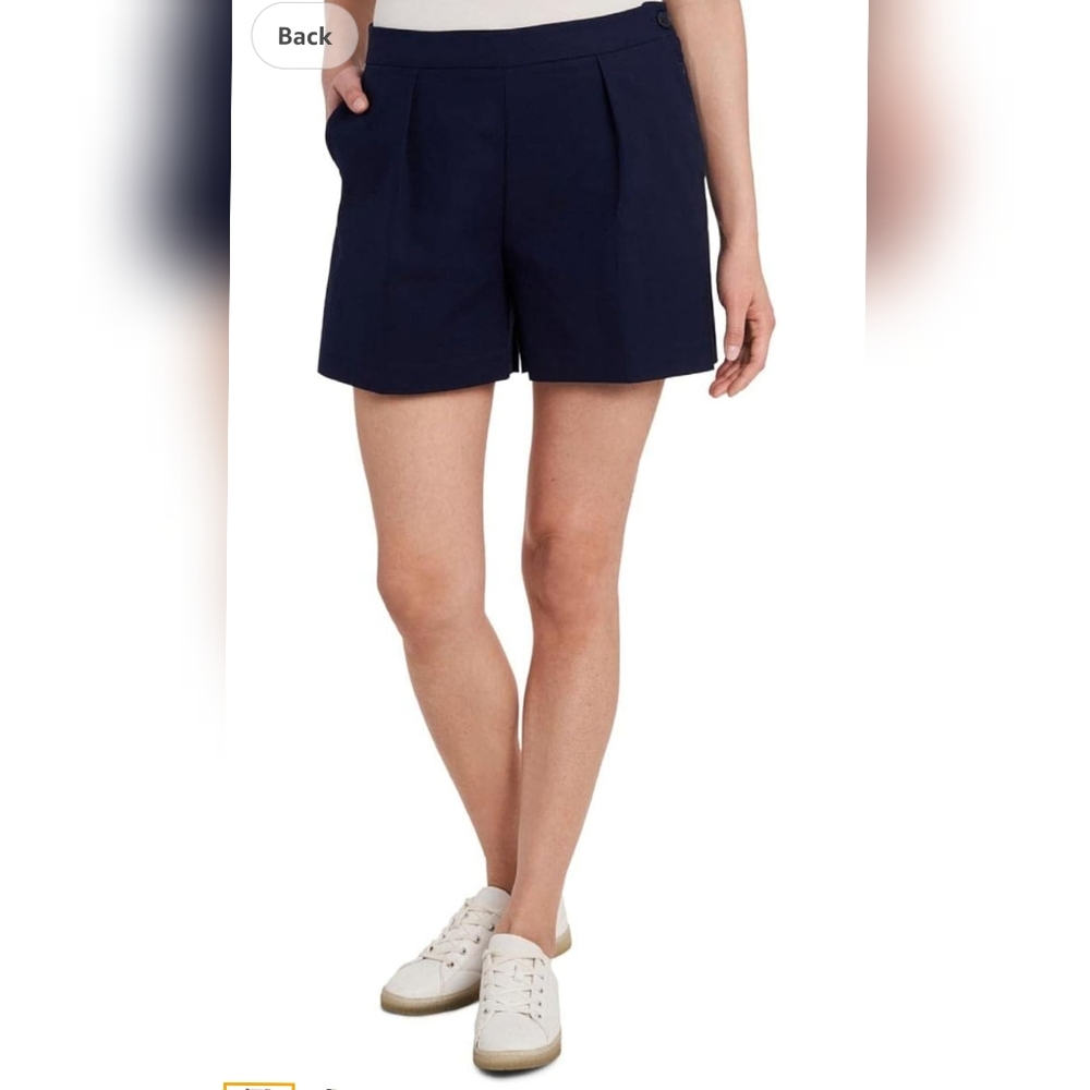 Riley & Rae Navy Blue Modern Fit Shorts